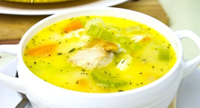 Куриный суп с овощами