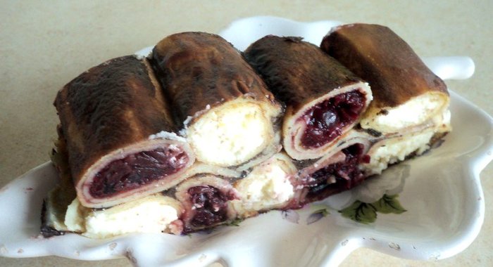 Шоколадный блинный торт