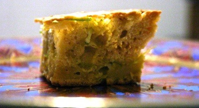 Пирог с цукини и апельсиновой цедрой