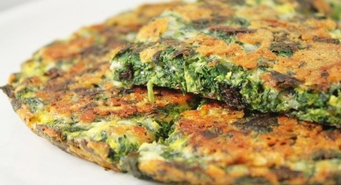 Тортилья со шпинатом