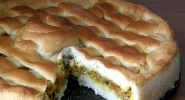 Вегетарианский пирог с капустой