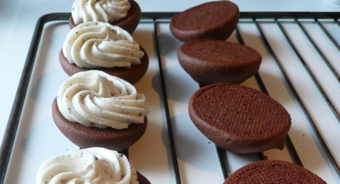 Печенье с ванильным кремом