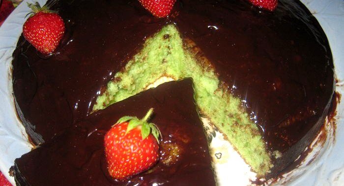 Мятный пирог с шоколадом