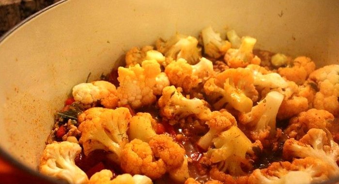 Мусака из цветной капусты