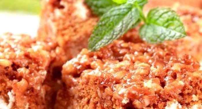 Ореховый торт с грильяжем