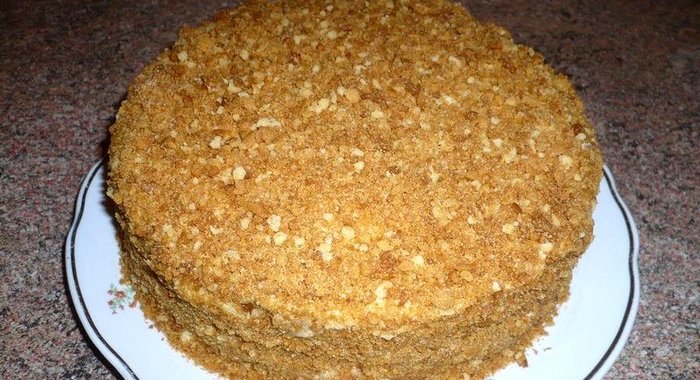 Постный торт Медовик