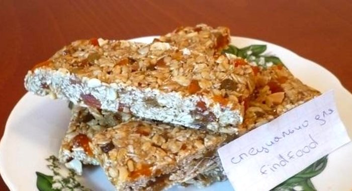 Батончики мюсли без выпекания