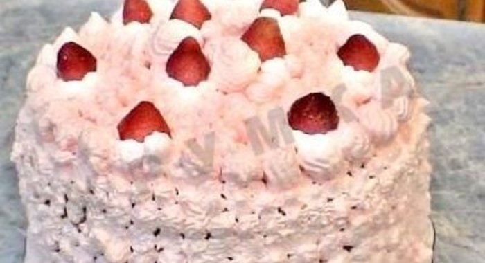 Бисквитный торт мокрое безе