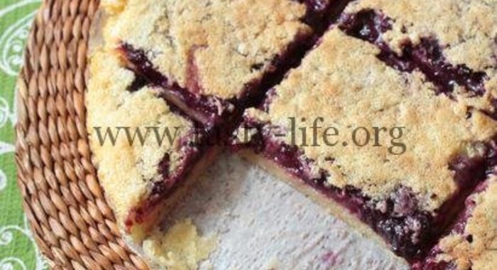 Лимонные квадратики с черникой