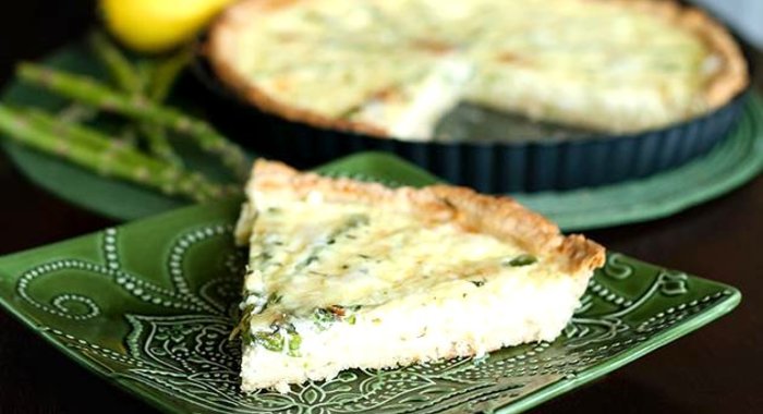 Тарт со спаржей