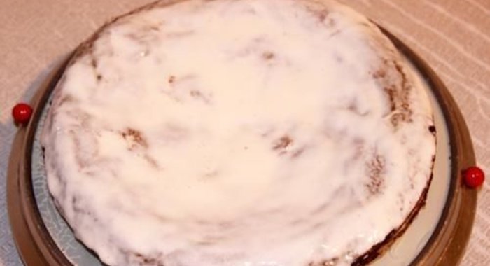 Торт сметанно медовый