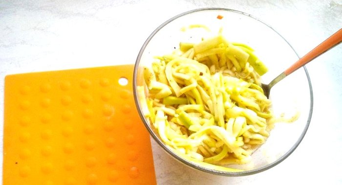 Маринованные кабачки-спагетти