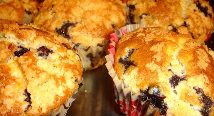 Черничные маффины