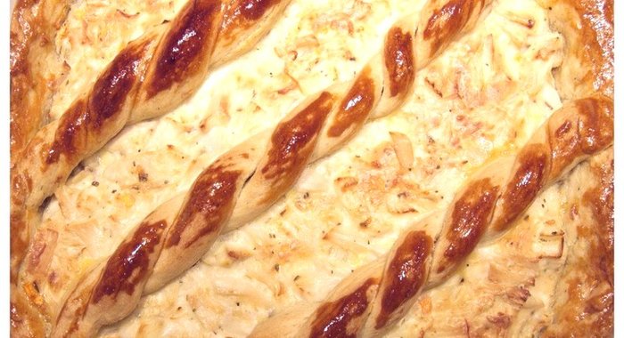 Курник (Открытый пирог с курицей)