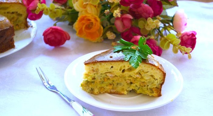 Капустный пирог с мясом