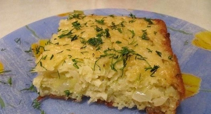 Капустный пирог с манкой