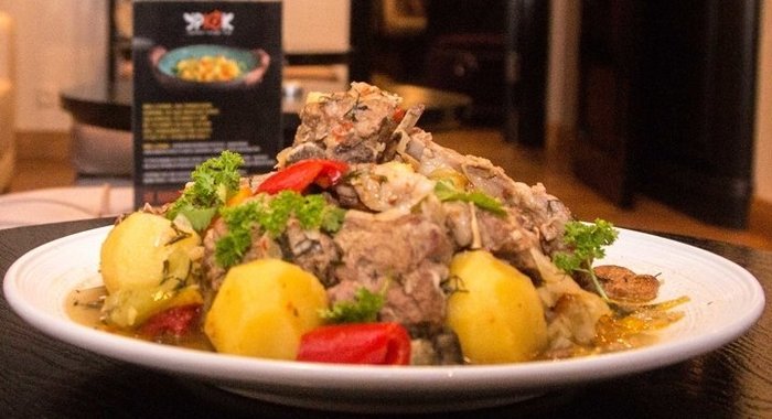 Баранина с овощами