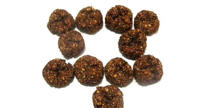 Шоколадно-овсяное печенье