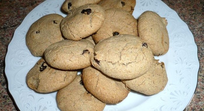 Постное овсяное печенье с медом