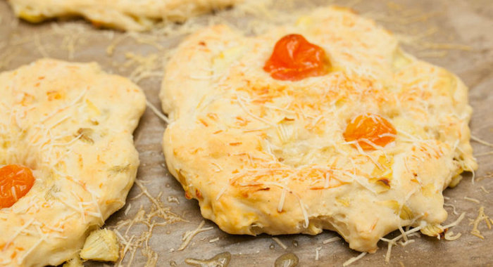 Фокачча с маринованными артишоками