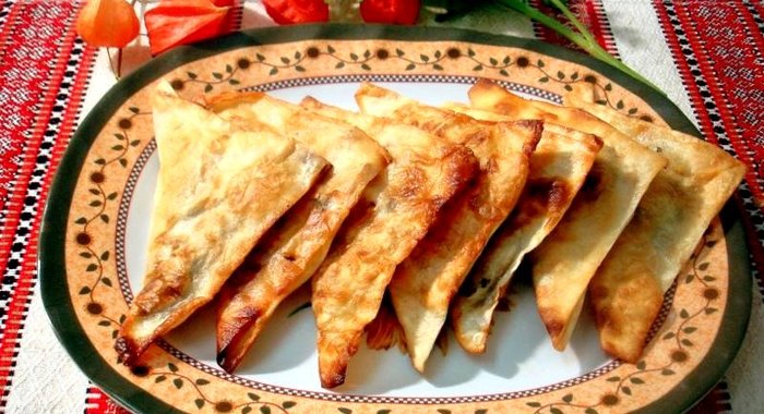 Пирожки из лаваша с картофелем и грибами