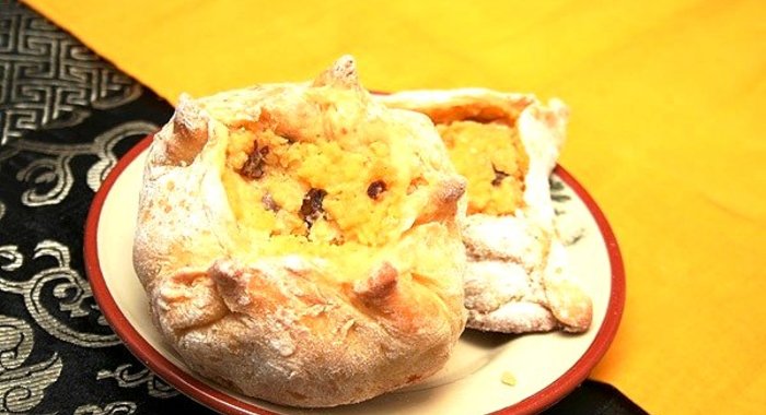 Корзинки с пшенной кашей