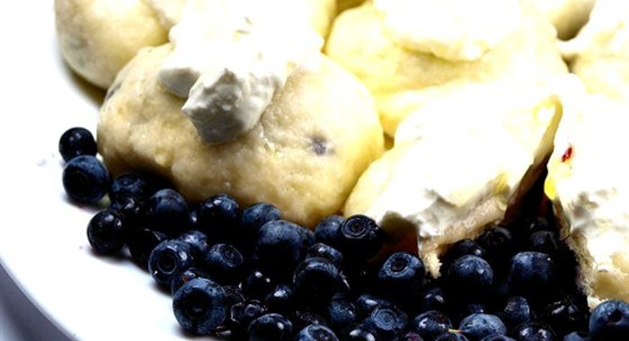 Вареники с черникой