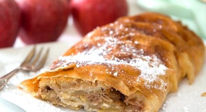 Яблочно-пивной штрудель