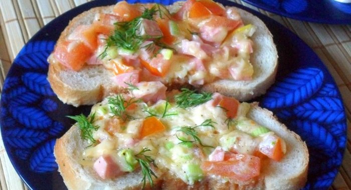 Горячие бутерброды Мозаика