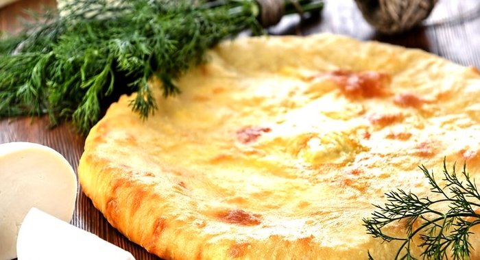 Осетинский пирог с творогом и сыром