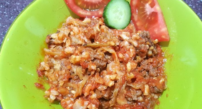 Ленивые голубцы в горшочке