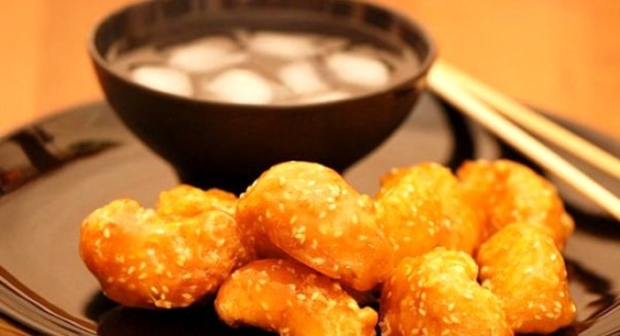 Яблоки в кляре по-китайски