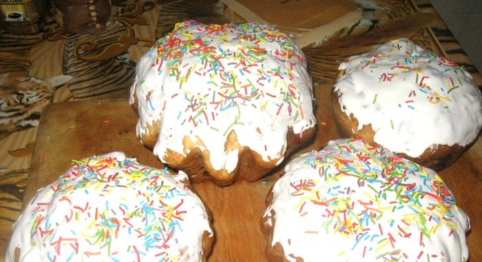 Оригинальный пасхальный кулич