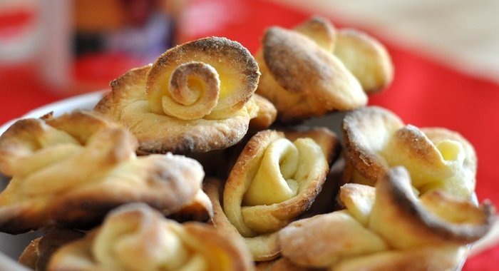 Творожные розочки