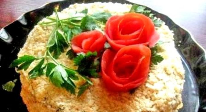 Торт Наполеон закусочный