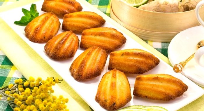 Мадленки с имбирем и лаймом