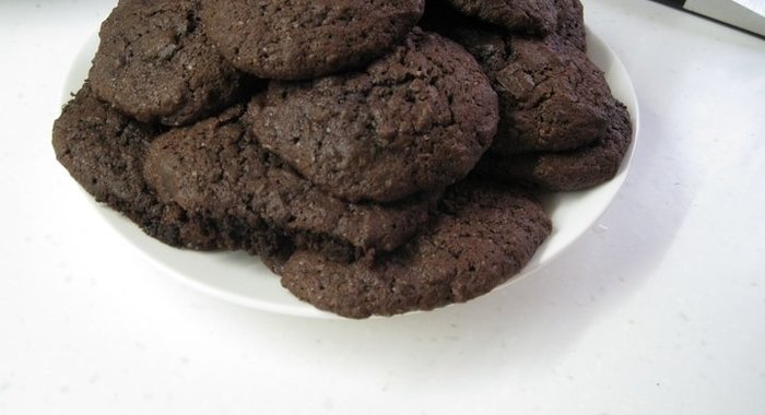 Шоколадно-клубничное печенье