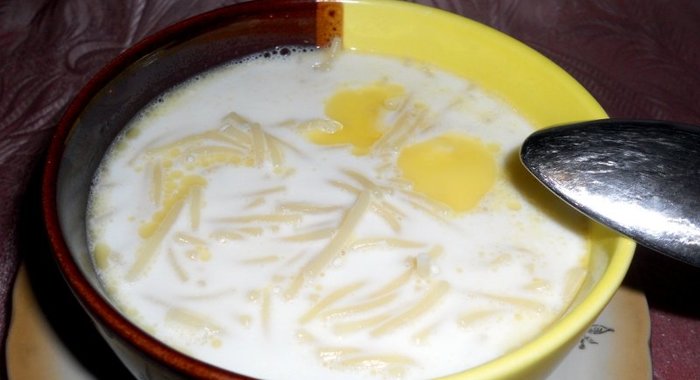 Суп молочный с вермишелью