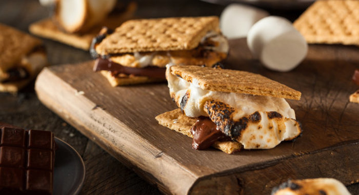 Печенье с зефиром и шоколадом