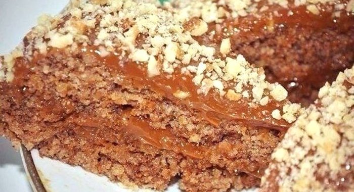 Шоколадно-ореховый торт для худеющих