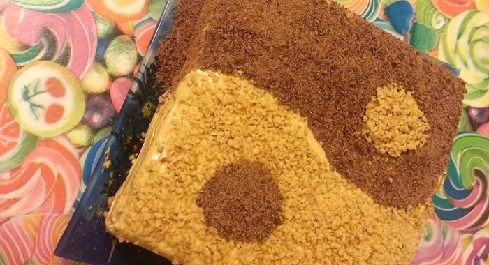 Шоколадно-ореховый торт из печенья «Дуализм»