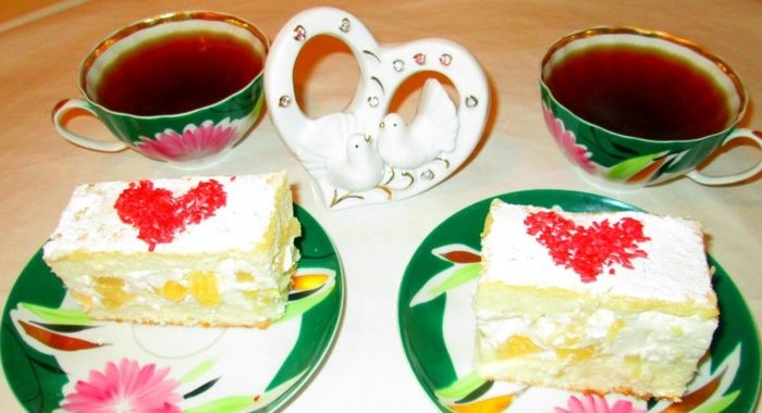 Творожный торт Романтика