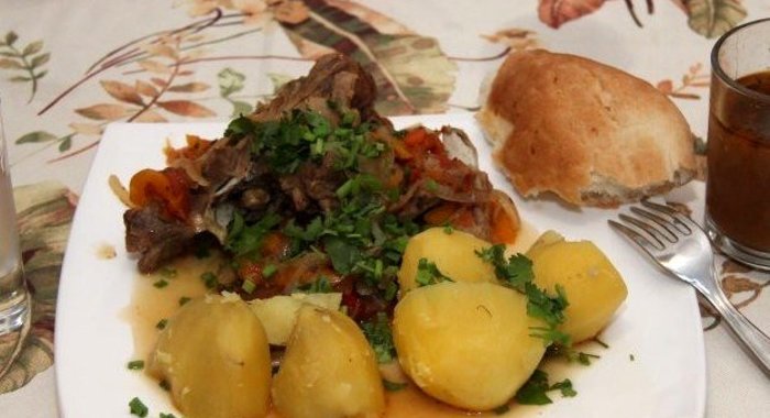 Хашлама из баранины на пиве