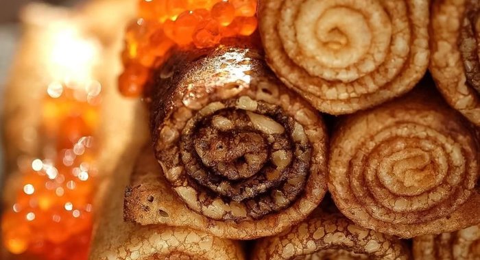 Блины с икрой