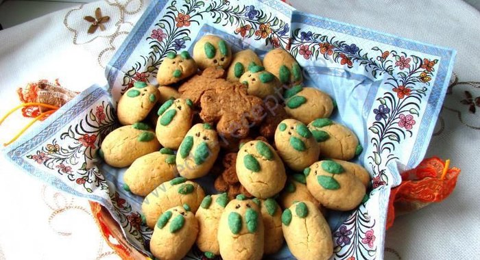 Печенье домашнее песочное Зайчата