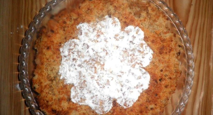 Сухой яблочный пирог