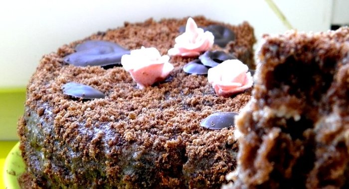 Вегетарианский бисквит без яиц