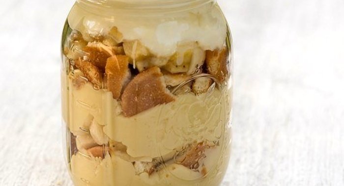 Банановый пудинг с печеньем