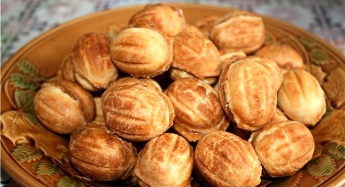 Печенье Орешки со сгущенкой