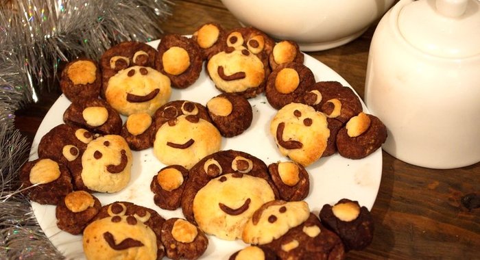 Печенье Обезьянки на Новый год